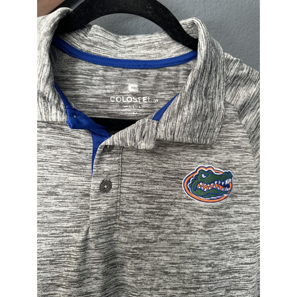 Florida Gators Men's‎ Colosseum Polo Shirt Game Day Gray Size Medium